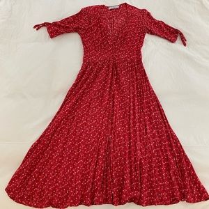 Auguste Daphne tie sleeve dress